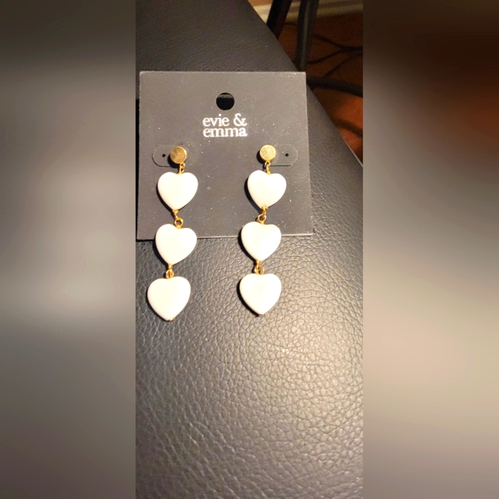 Trio Dangling Heart Earrings